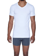 Load image into Gallery viewer, Short Sleeve V-Neck Undergarment T-Shirt