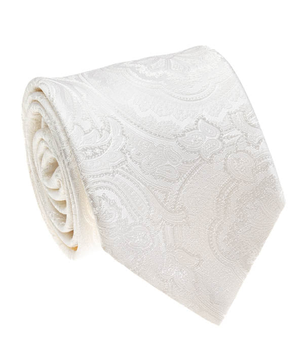Ivory Lurix, White Textured Tie