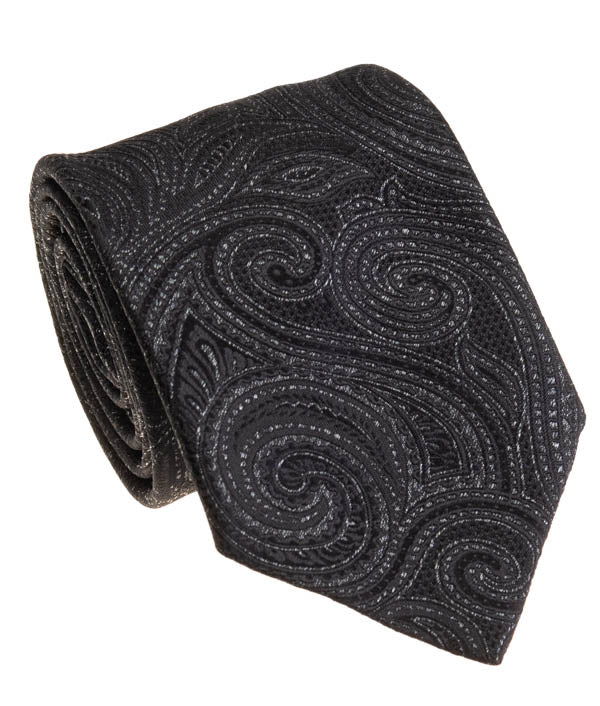 Obsidian Lurix, Black Textured Tie