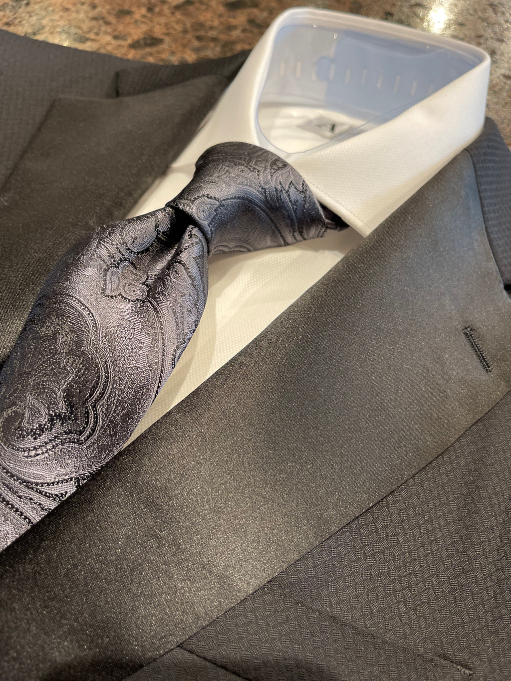 Slate Sophistication Polished Tie